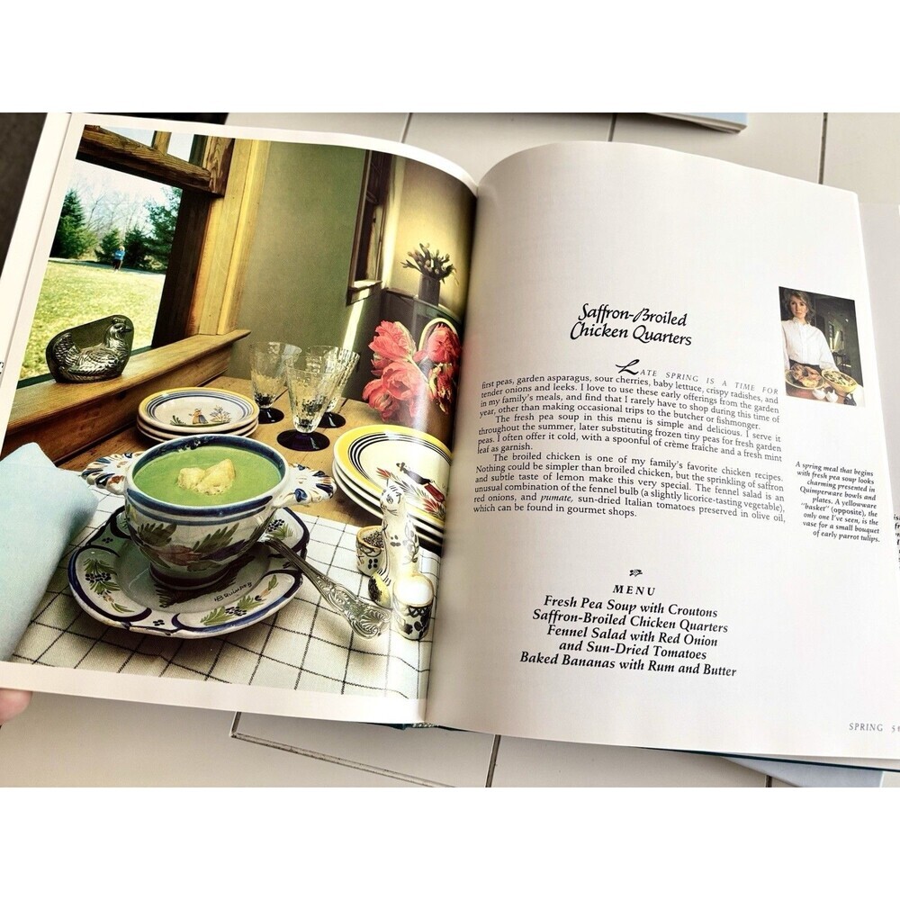 Lot of 2 Vtg 80s 90s Martha Stewart Cookbooks Quick Cook, 1st Edition & Seasons - Picture 11 of 16